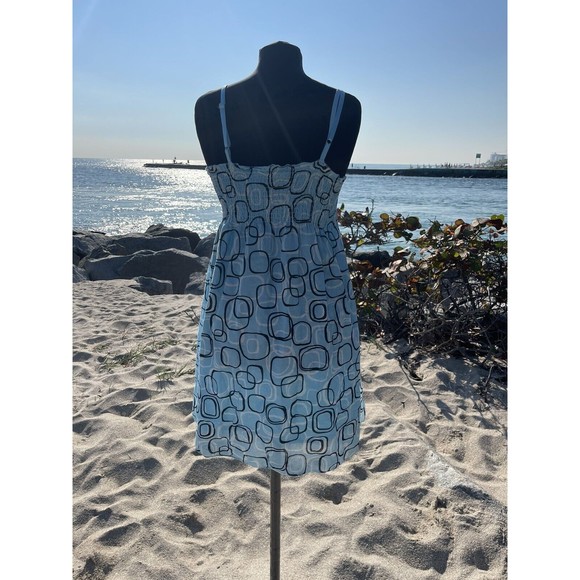 Vintage Y2K Blue Floral Cottage Core Baby Doll Derek Heart Dress / Size: L - Picture 2 of 11